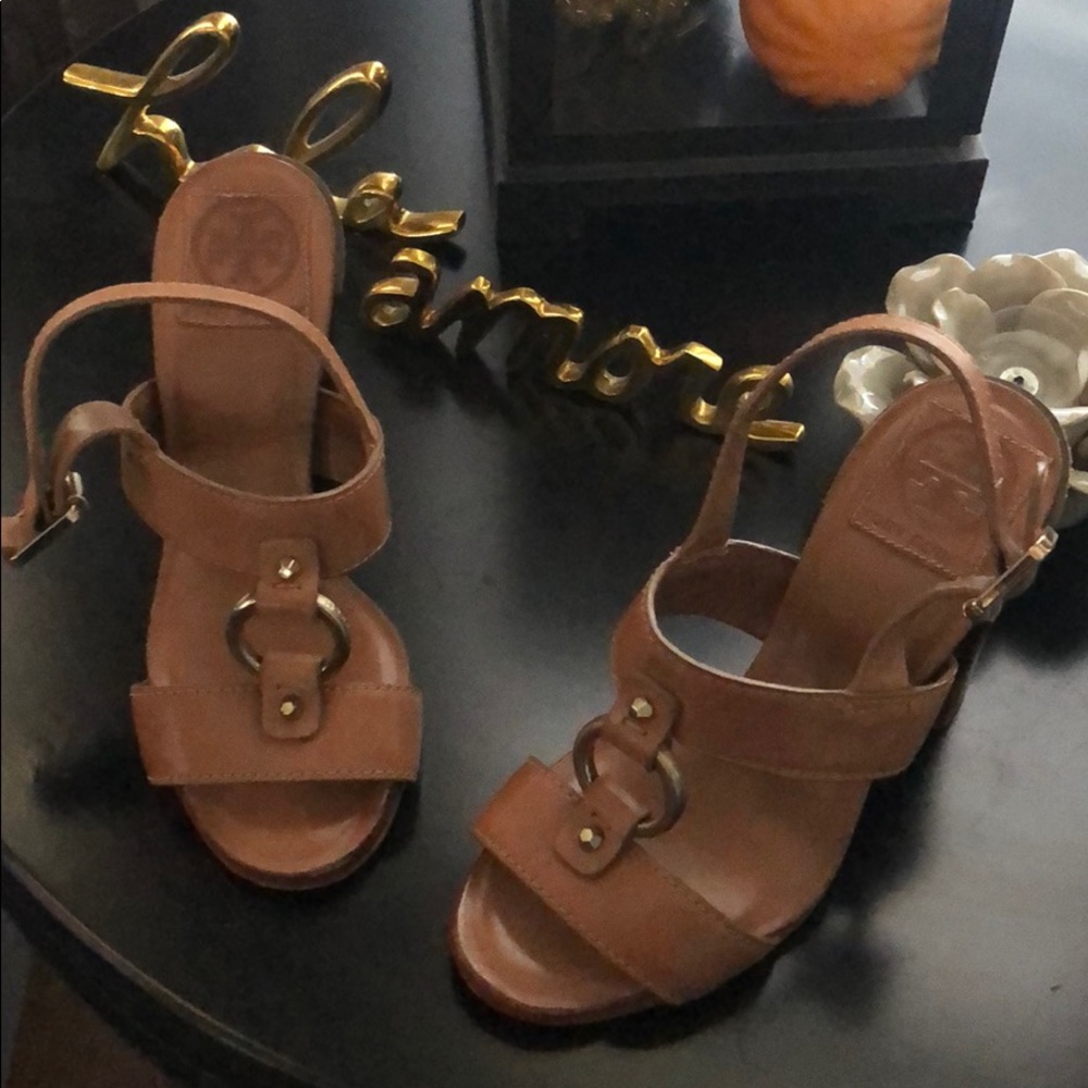 Tory Burch , chunky heel